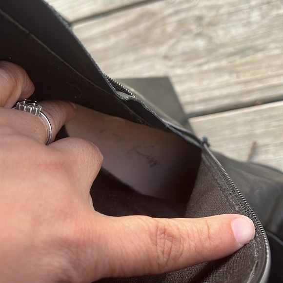 Pink Kiss Black Platform Flare Heel Ankle Boots Retro Y2K Goth Chunky Heels 8.5 - Picture 10 of 10